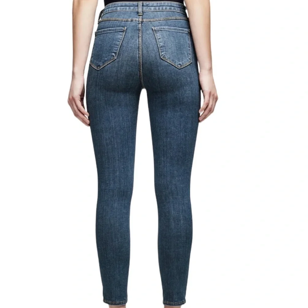 L’AGENCE Margot High Rise Skinny Jeans New Vintage Size 27 Stretch Denim Ankle - Picture 2 of 8